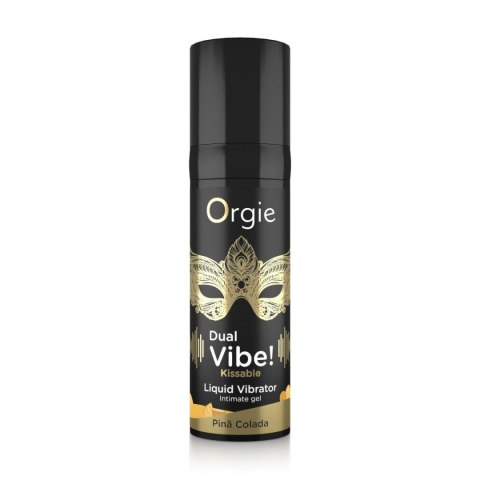 DUAL VIBE! PINA COLADA KISSABLE LIQUID VIBRATOR - 15 ML Orgie