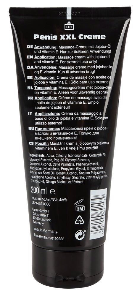 Penis XXL Creme 200 ml Penis XXL