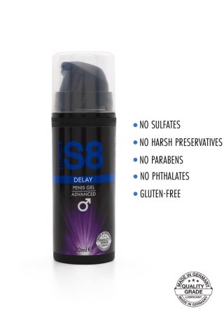 S8 Delay Penis Gel 30ml Natural Stimul8 S8