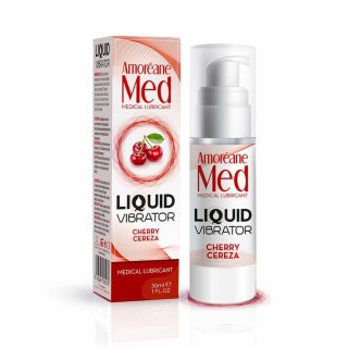 Żel/sprej-Liquid Vibrator Cherry 30ml. Amoreane