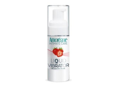 Żel/sprej-Liquid Vibrator Strawberry 30ml. Amoreane