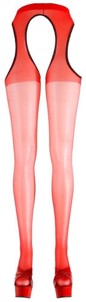 Sex Tights red L/XL Cottelli LEGWEAR