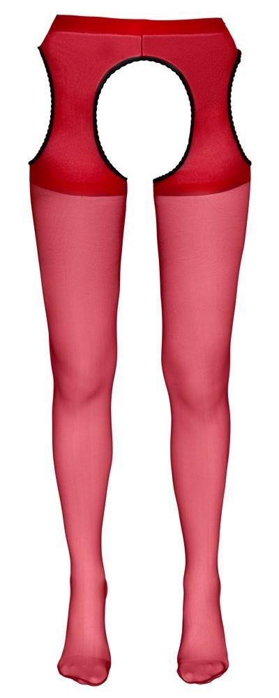 Sex Tights red S/M Cottelli LEGWEAR