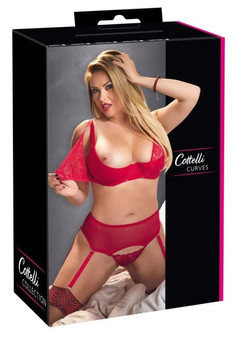 Bra Set red 90F/XL Cottelli CURVES