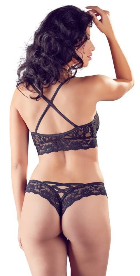 Bra and Briefs black S/M Cottelli LINGERIE