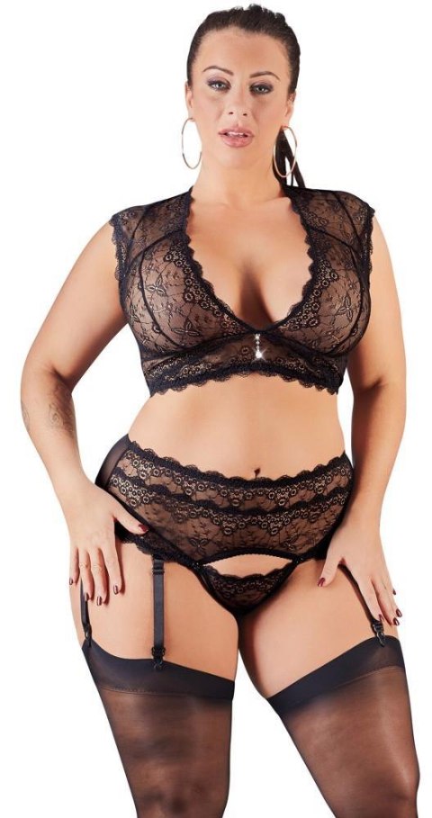 Lace Set black L Cottelli CURVES