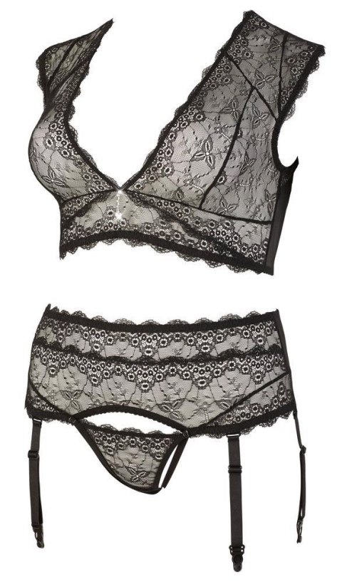 Lace Set black L Cottelli CURVES