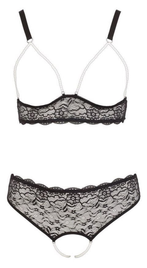 Pearl Set Black XL Cottelli CURVES