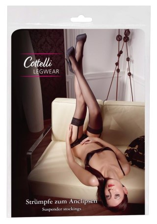 Stockings black 4 Cottelli LEGWEAR