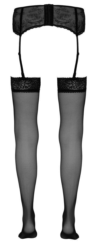 Stockings black 4 Cottelli LEGWEAR