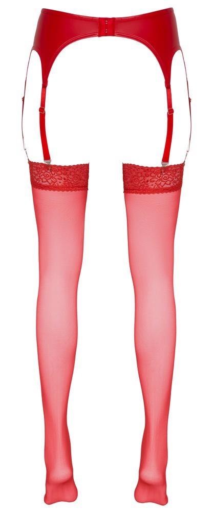 Stockings red 2 Cottelli LEGWEAR