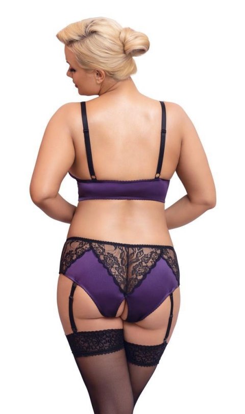 BH Set purple/black XL Cottelli CURVES