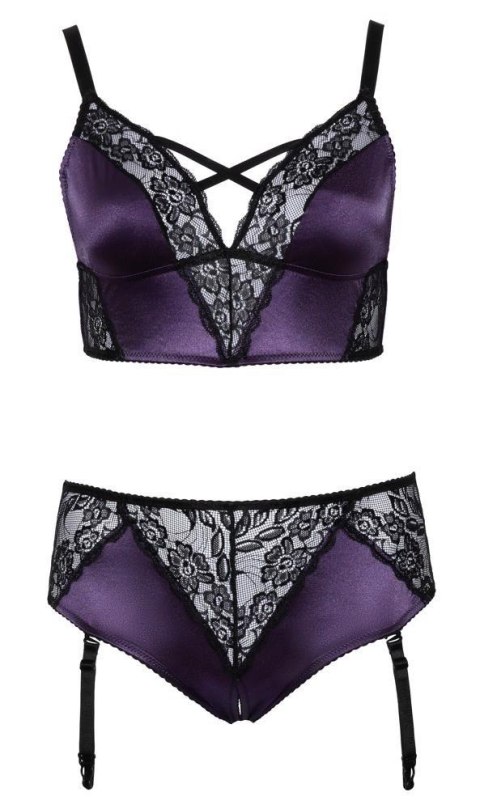 BH Set purple/black2XL Cottelli CURVES