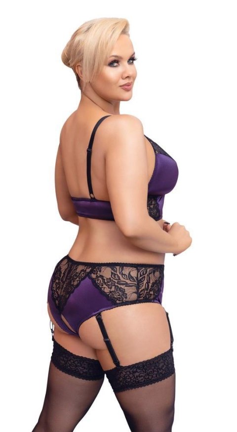 BH Set purple/black2XL Cottelli CURVES