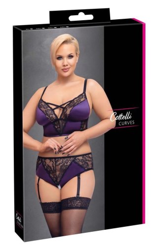 BH Set purple/black3XL Cottelli CURVES