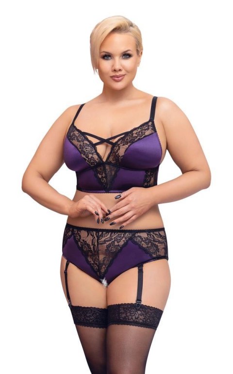 BH Set purple/black3XL Cottelli CURVES