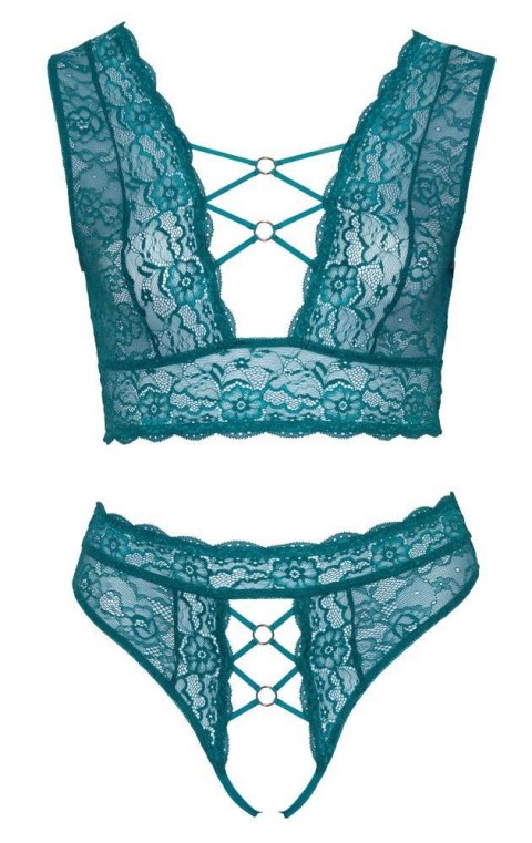 Bra Set teal 3XL Cottelli CURVES