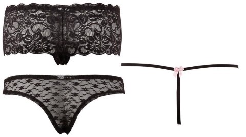 Briefs Set Black XL Cottelli LINGERIE