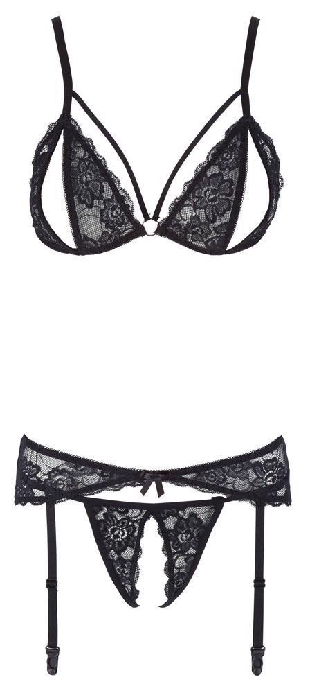 Lace Suspender Set L Cottelli LINGERIE