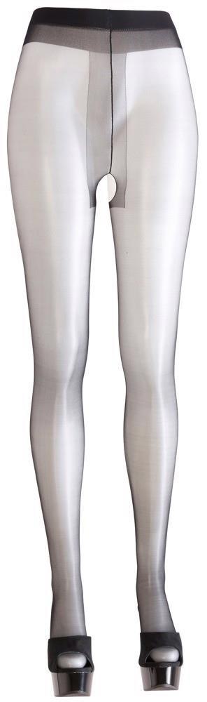 Crotchless Tights black 3 Cottelli LEGWEAR