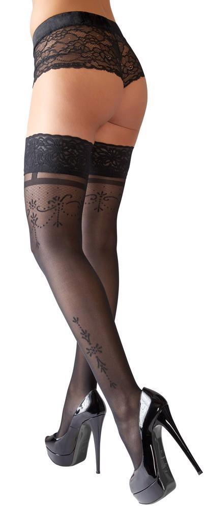 Hold-up Stockings Black 2 Cottelli LEGWEAR