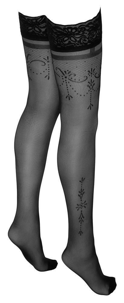 Hold-up Stockings Black 5 Cottelli LEGWEAR