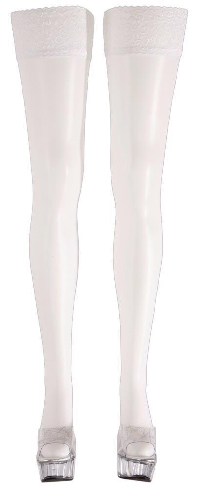 Hold-up Stockings white 5 Cottelli LEGWEAR