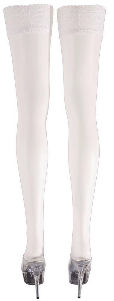 Hold-up Stockings white 5 Cottelli LEGWEAR