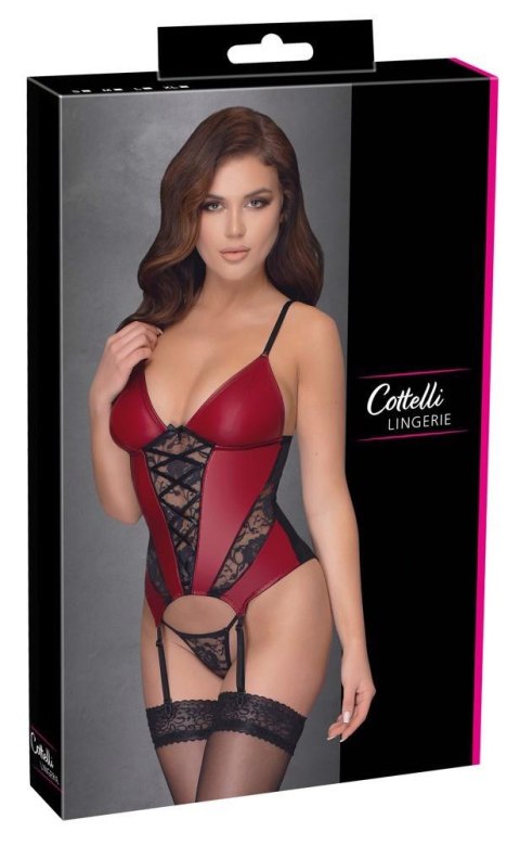 Basque red/black L Cottelli LINGERIE