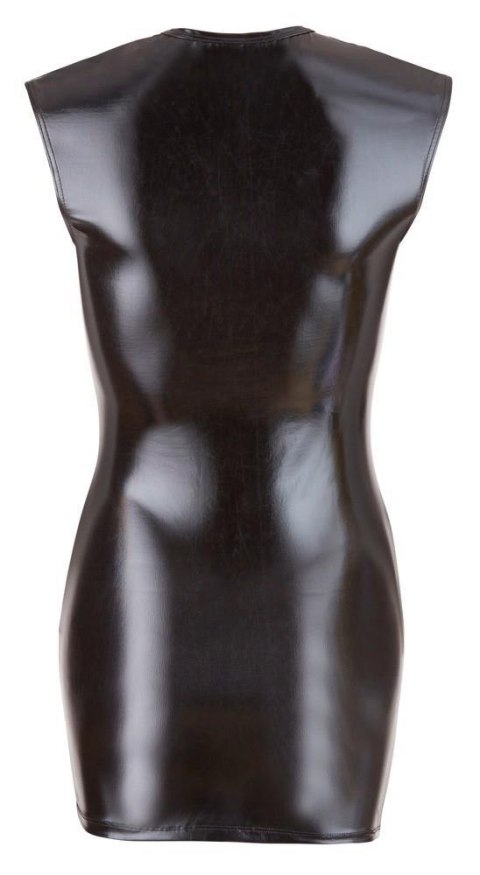 Wet Look Dress with Zip L Cottelli PARTY