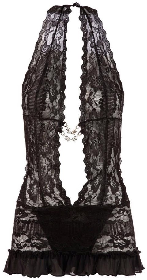 Lace Dress black L Cottelli LINGERIE