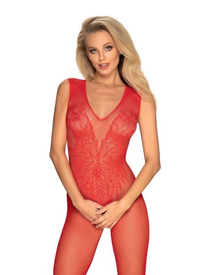 Bielizna-Bodystocking N112 czerwone S/M/L Obsessive