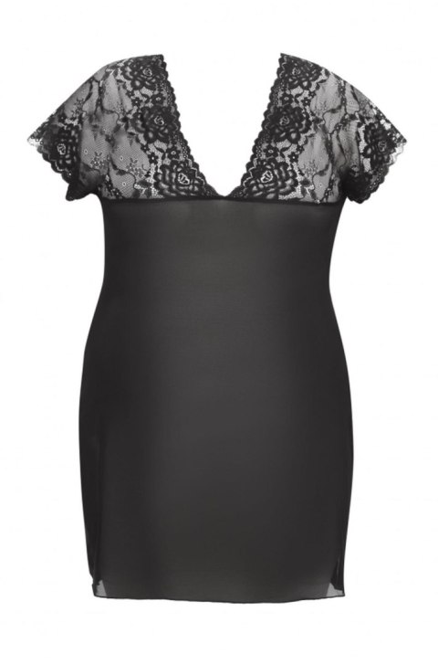 Marina black chemise XL+ ( czarna halka ) Anais