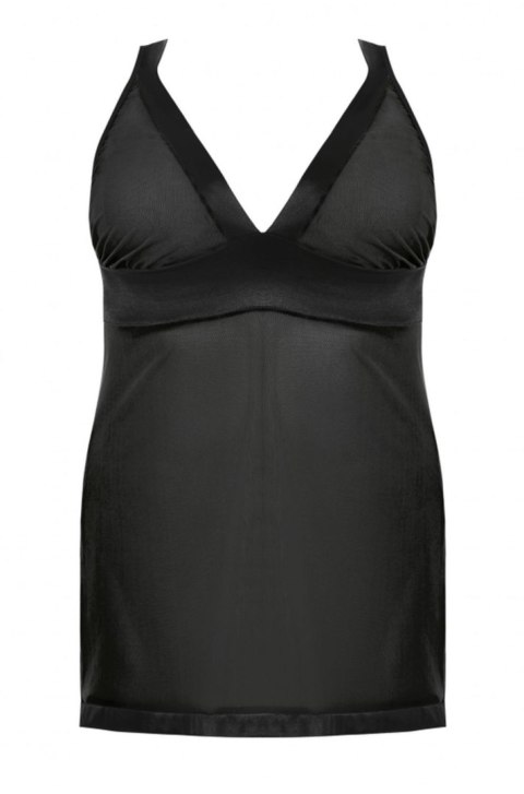 Samara black chemise XXL+ ( czarna halka ) Anais