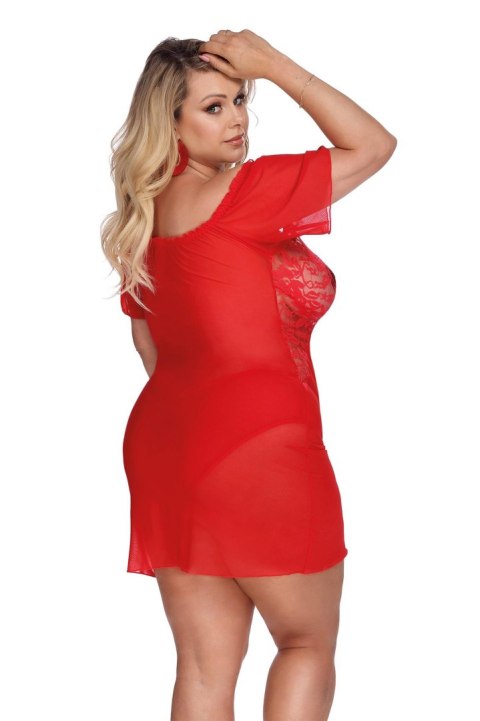 CAMARI RED (CHEMISE/HALKA) XXL+ Anais