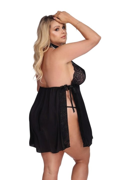 LAURA black chemise L+ (czarna halka) Anais