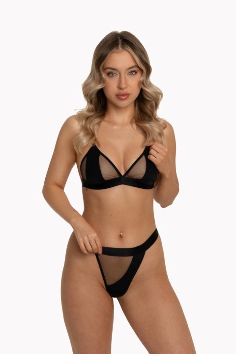 MAURA SET BLACK BRA+THONG S/M Anais