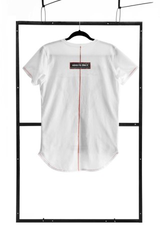 T-shirt men white M fashion Demoniq