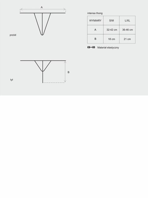 Bielizna-Intensa stringi L/XL Obsessive