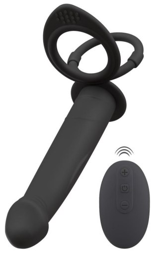 Vibrating RC Double Fucker Black Velvets