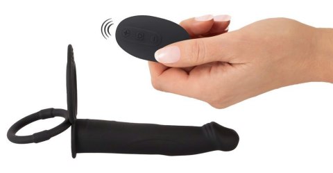 Vibrating RC Double Fucker Black Velvets