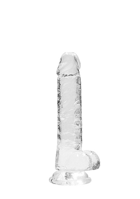 7"" / 18 cm Realistic Dildo With Balls - Transparent RealRock