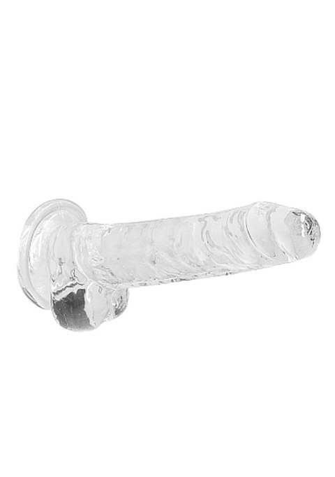 7"" / 18 cm Realistic Dildo With Balls - Transparent RealRock