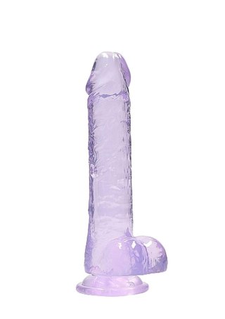 8"" / 20 cm Realistic Dildo With Balls - Purple RealRock