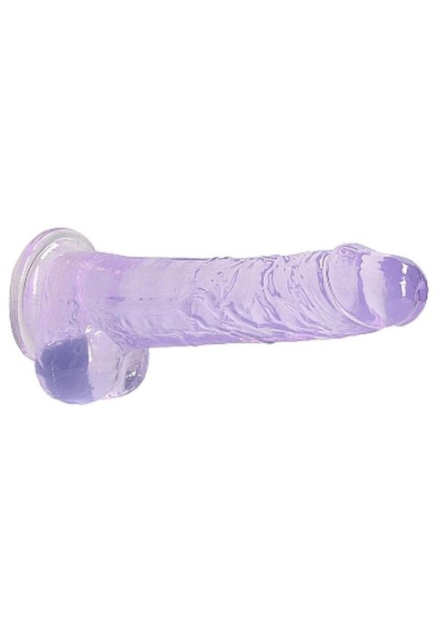 8"" / 20 cm Realistic Dildo With Balls - Purple RealRock