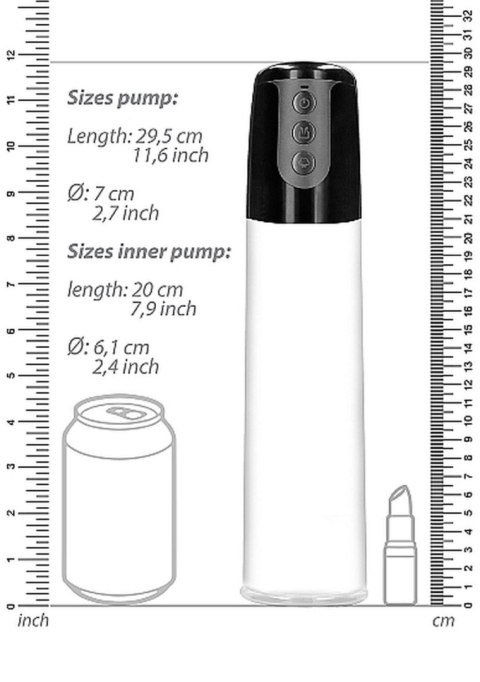 Automatic Cyber Pump with Masturbation Sleeve - Transparent By toyfa