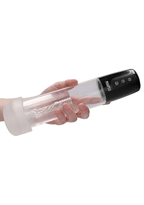 Automatic Cyber Pump with Masturbation Sleeve - Transparent By toyfa