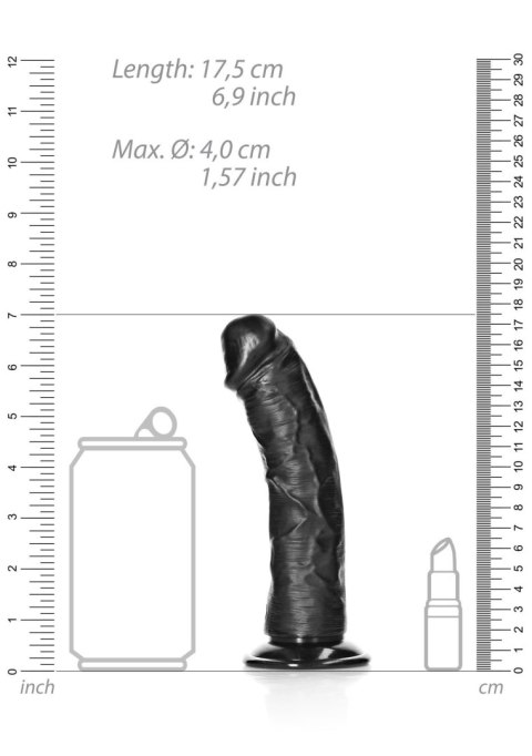 Curved Realistic Dildo with Suction Cup - 6""""/ 15,5 cm RealRock