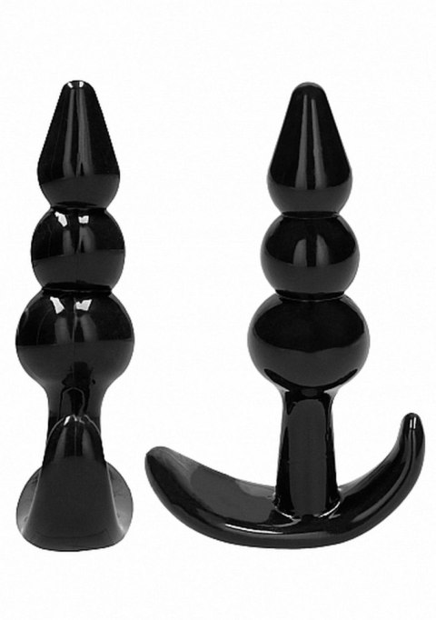 NO. 80 - 4-Piece Butt Plug Set - Black Sono