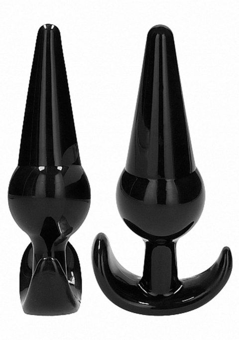 NO. 80 - 4-Piece Butt Plug Set - Black Sono